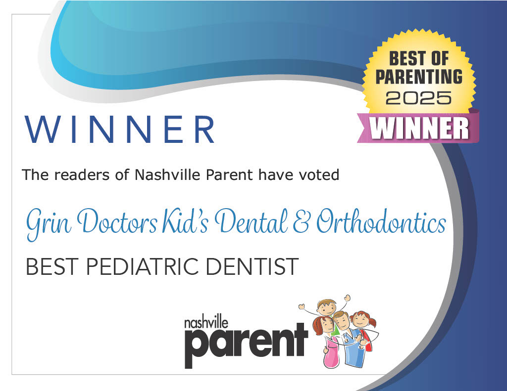 Best Orthodontist 2025 award from Nashville Parent